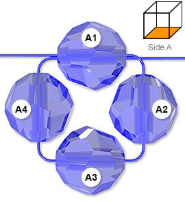 Illustration of beading stitch Side A 